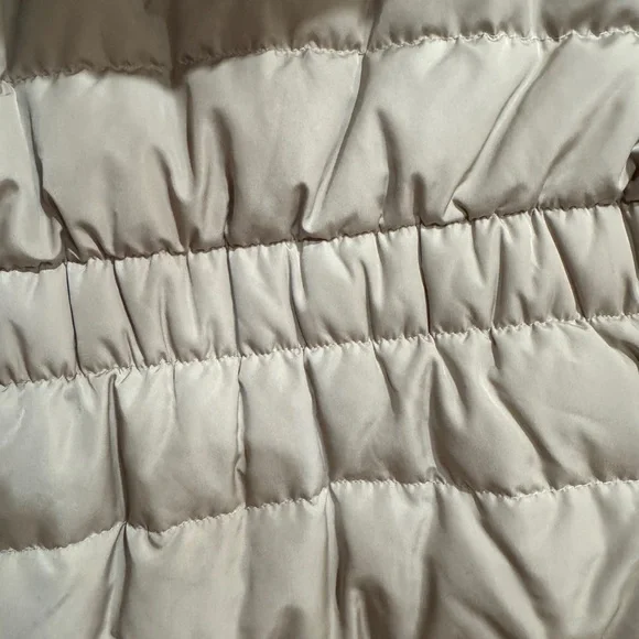 Zara Beige Hooded Puffer Coat - Picture 12 of 17